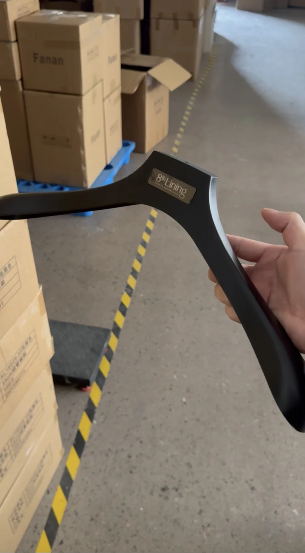 Plastic Suit Hangers with Logo for a Russia Suit Store